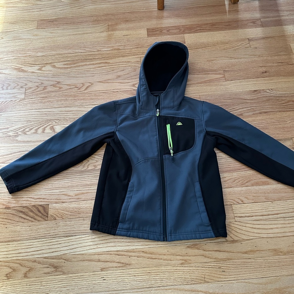 Adidas Gray and Black Hooded Jacket
